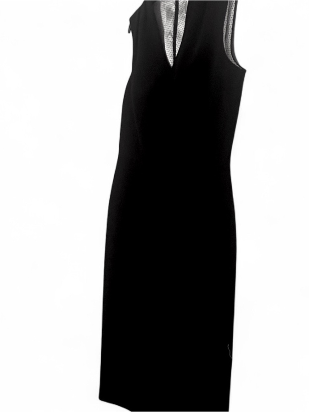 Kasper Black Midi Sheath Dress with V-Neck,Women’s 2